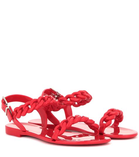 givenchy chain sandals red|givenchy outlet sale.